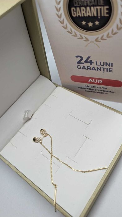 (AG42) Cercei Aur 14K 1.13g B:13910.2-Garantie 2 ANi!