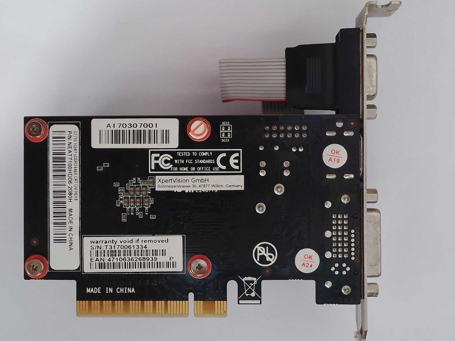 Видео карта Palit GeForce GT 710 1GB DDR3