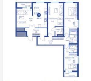 СРОЧНО ПРОДАЕТСЯ 4/8/15 НОВОСТРОЙКА 
ЖК Regnum Plaza 
Мирзо-Улугбекски