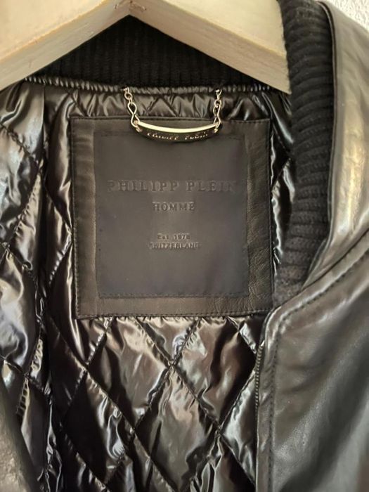 Geacä piele neagra Philipp Plein