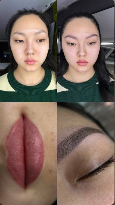 перманент бровей и губ