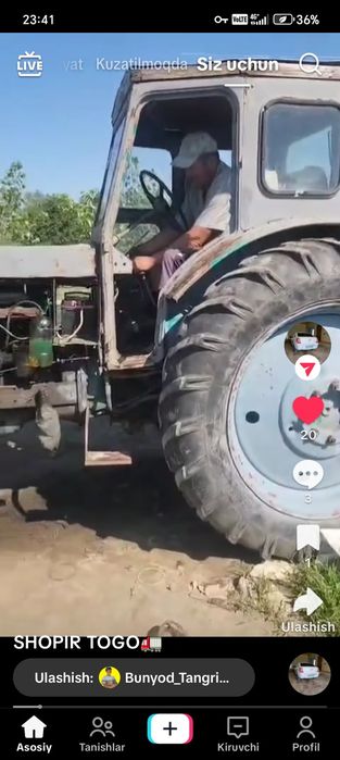 T40 4x4 peridogi bor traktor sotiladi narxi 22mln