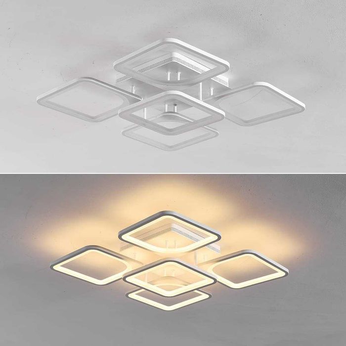 LED полилей абажур 120W с дистанционно управление