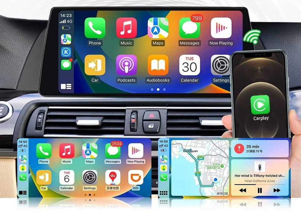 Мултимедия 10,33″ Android 13 за BMW X3 E83 навигация CARPLAY GPS DSP