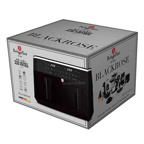 3г. Гаранция! Неразопакован. Двоен еър фрайър, 4.5 + 4.5 L Berlinger Haus BH9883 Air Fryer