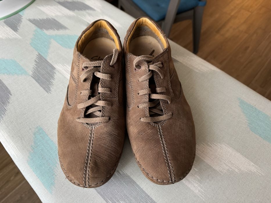 Оригинални мъжки кожени обувки Clarks