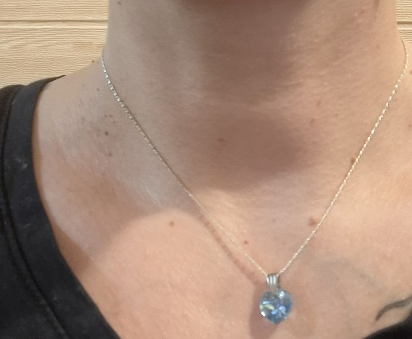 Сребърна верижка с колие