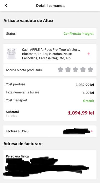 Casti Apple Air Pods Pro