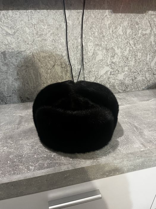 Шапка ушанка норковая