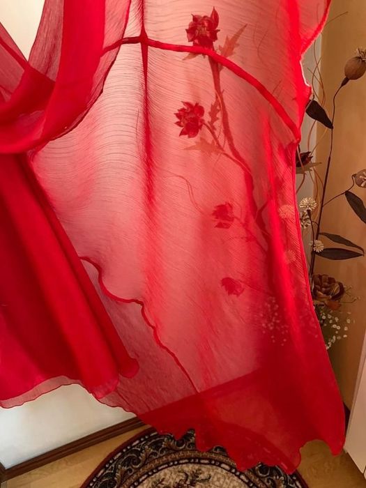 Rochie de mătase naturală cu cristale Swarowski