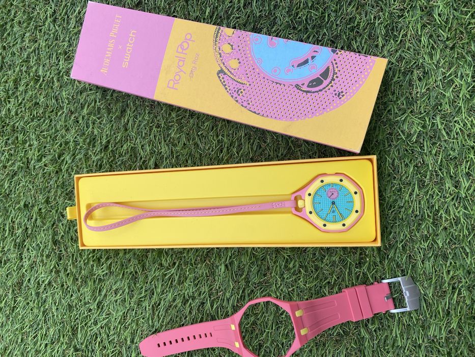 Audemars piguet x swatch Otg Roz ~ Full Box ~ Livrare cu verificare ~ Brǎțarǎ cadou