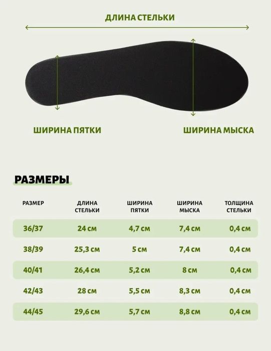 Стельки с памятью