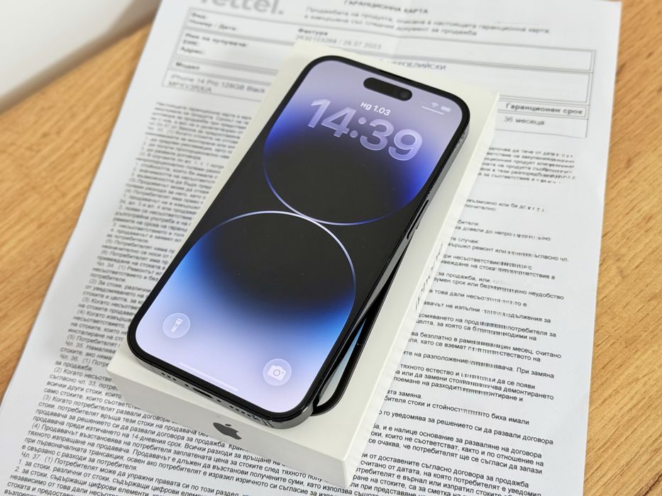 iPhone 14 Pro Гаранция/100% батерия!!!