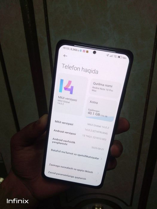 Redmi note 10 pro 256/8+5gb