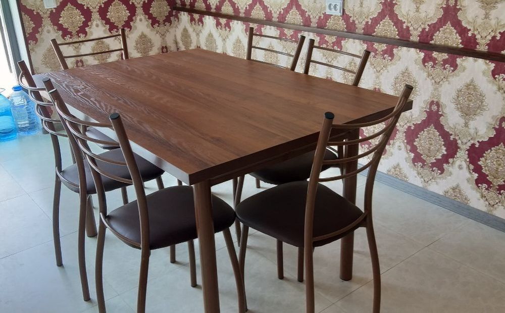 Стол стул янги 6 талик 2 хелидан бор