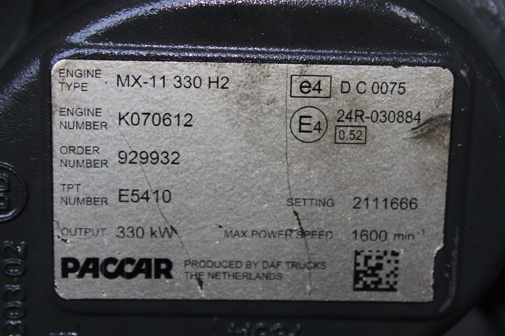 motor daf mx-11 330 h2 450cp euro 6 2111666