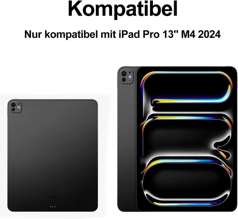 Husa cu Tastatură Magic SENGBIRCH iPad Pro 13" M4, QWERTZ, iluminată