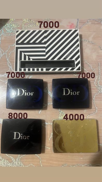 Тени пудра Dior Lancome Estee Lauder