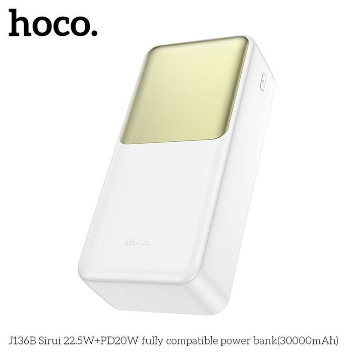 Hoco J136B Sirui Power Bank 30000mAh Fast Charging 22.5W+PD20W QC3.0