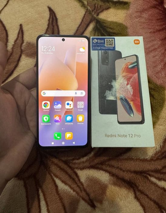 Xiaomi Redmi Note 12 Pro 12/128GB Blue Igravoy Karobka Holati Yaxshi