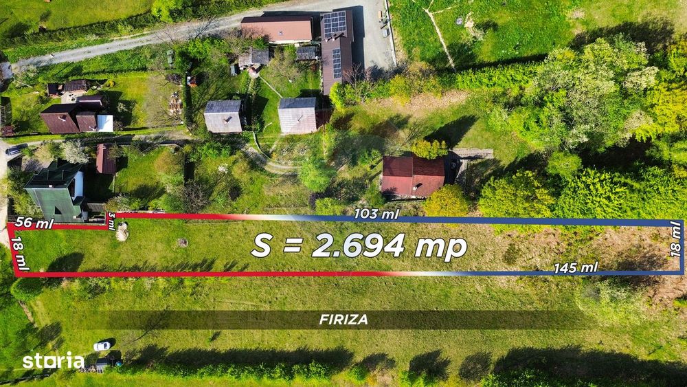 FIRIZA - parcela teren la VANZARE