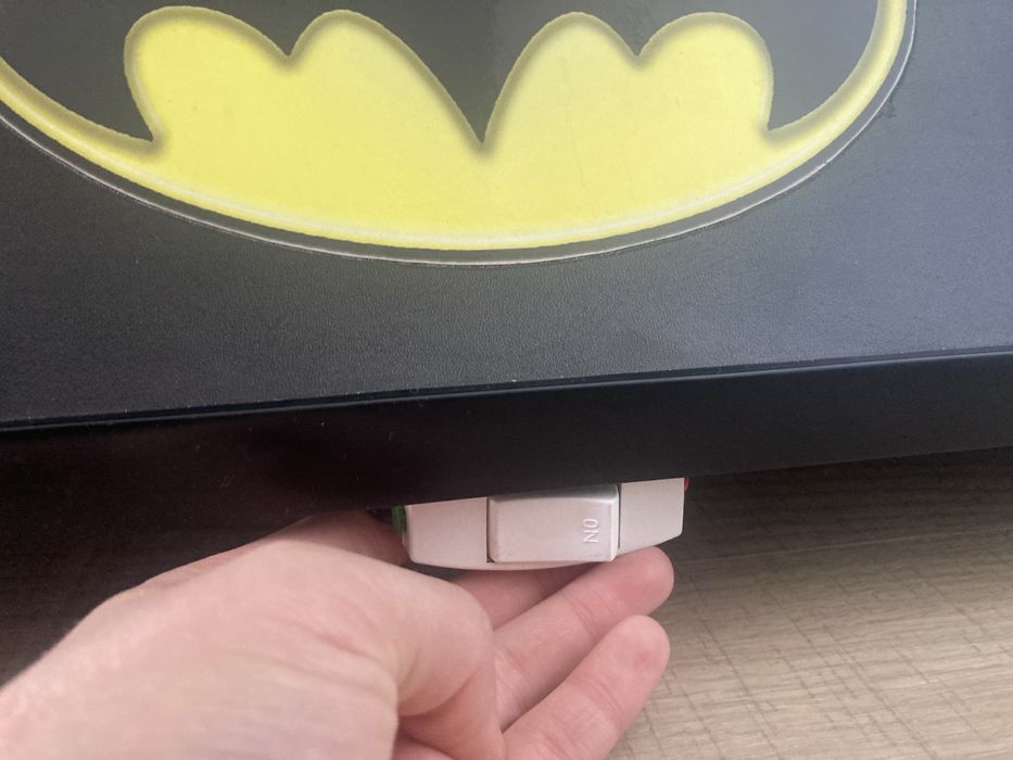 Pat copii Batmobil cu lumini