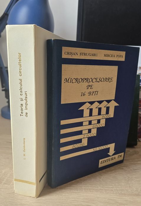 Pachet 2 Carti Tehnice Rare: Electronică Goldenberg + Microprocesoare