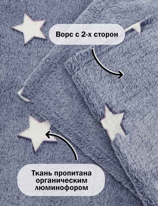 Плед светящийся в темноте Новая Без Торга!