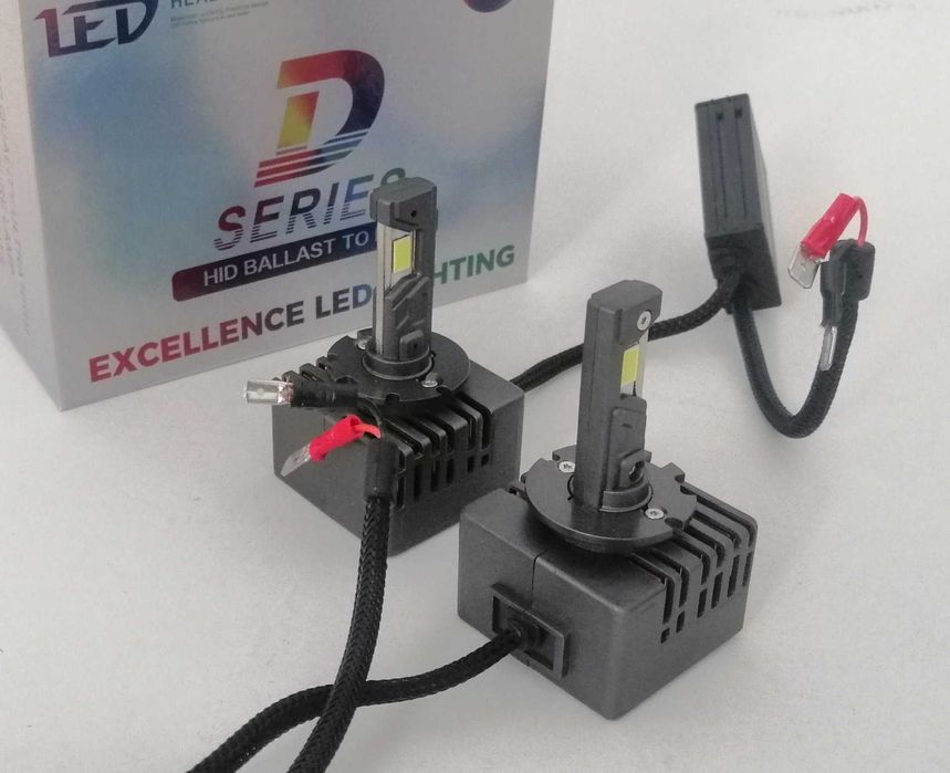 LED крушки ксенон директна замяна без баласт 12V D1R D1S D2R D2S D3R D3S D4R D4S - кутия 2бр.
