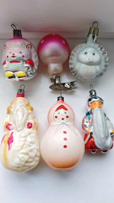 Игрушки елочные ,стекло,СССР