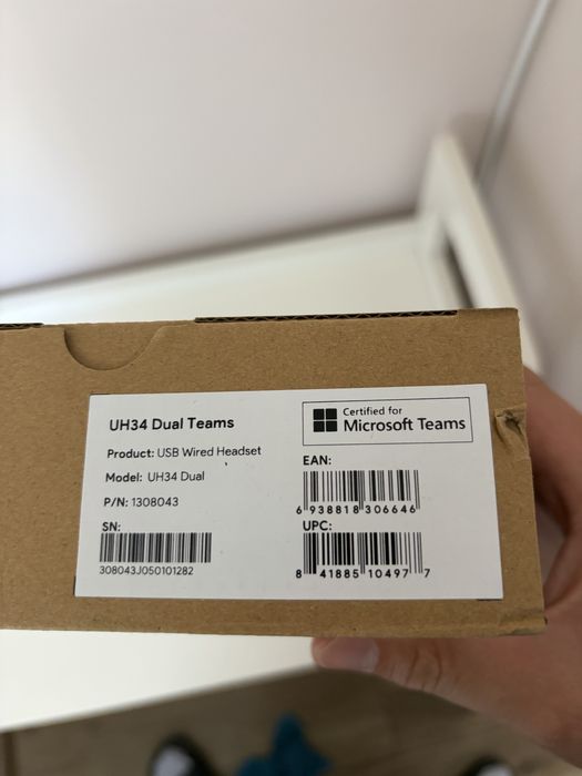 НОВИ Yealink UH34 Dual Teams – USB слушалки с микрофон