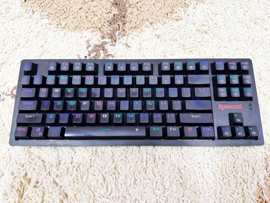 Tastatura Redragon Knight RGB Oetemu Brown Mecanica 2.4G/USB/Wireless