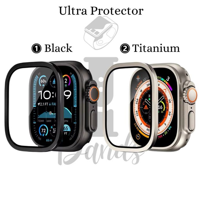 Стъклен протектор с титаниевa рамка за Apple Watch ULTRA 1/2/3