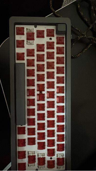 Wooting 60he v2 + optimum case,keycaps,jade ruby