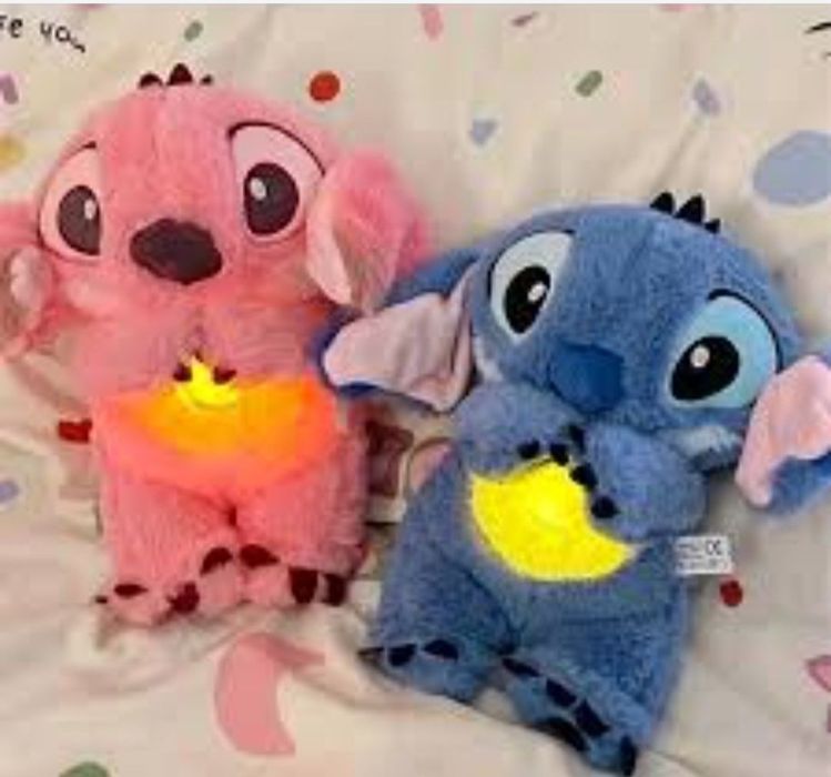 Дишащи Стич 30см розово и синьо