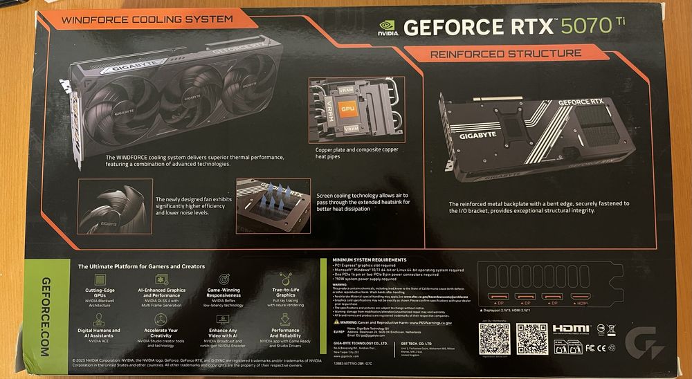 RTX 5070Ti GIGABYTE Windforce