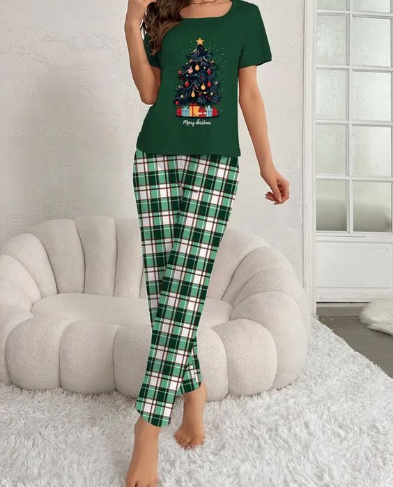 Set pijamale damă Crăciun - mărime XL