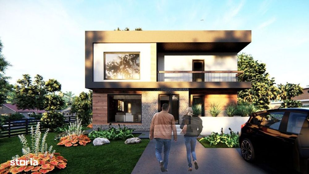 Proiect deosebit! 3 BAI! Vila 4 camere, 120 mp utili, Breazu