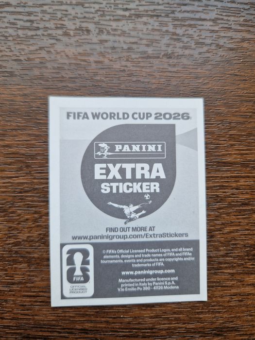 Extra sticker cu Cristiano Ronaldo silver panini world cup 2026