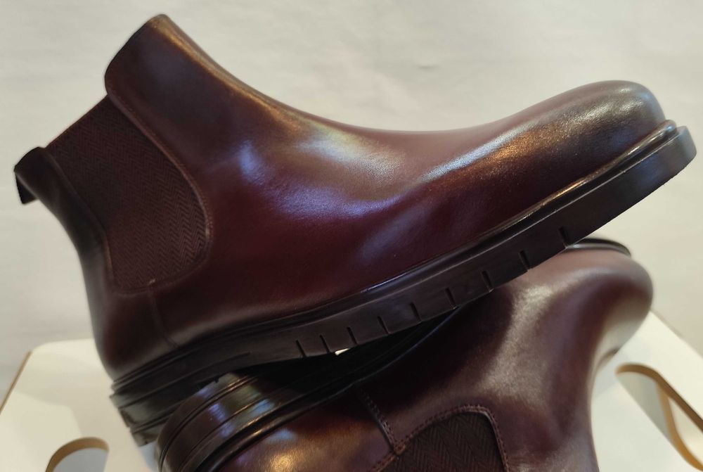 Ghete chelsea 41.5 42 La Maison Du Chausseur NOI piele naturala moale