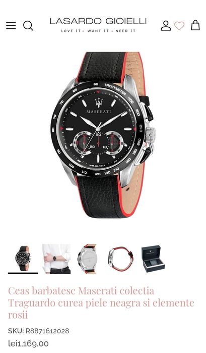 Set Original Ceas + Brățară MASERATI