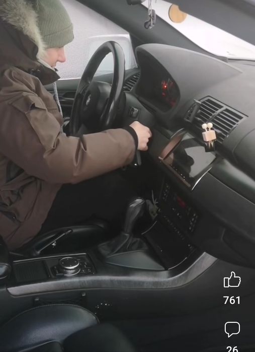 Дисплей джойстик от ГУ BMW