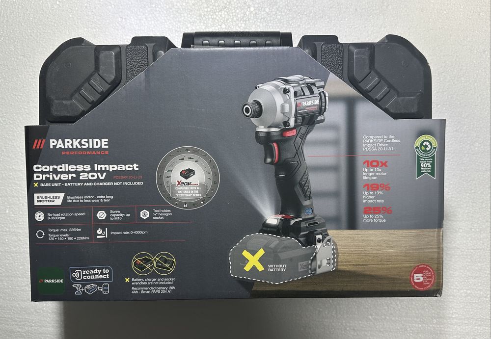 Masina de insurubat (impact) cu acumulator PARKSIDE PDSSAP 20-Li C3
