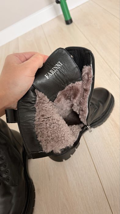 Зимние натуральные ботинки