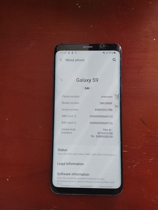 Samsung S9 sotiladi.