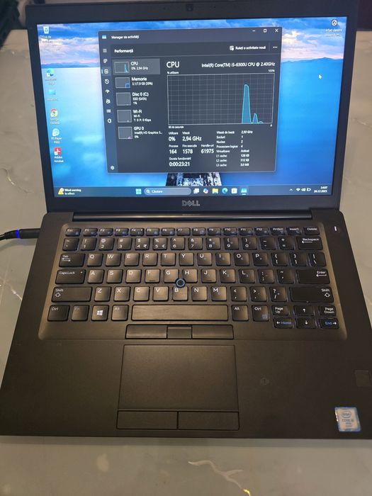 Laptop Dell E7480, i5-6300, ram 8gb, ssd 128gb,