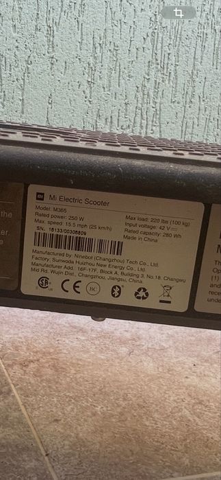 Trotineta XIAOMI M365 25km/h baterie 98%