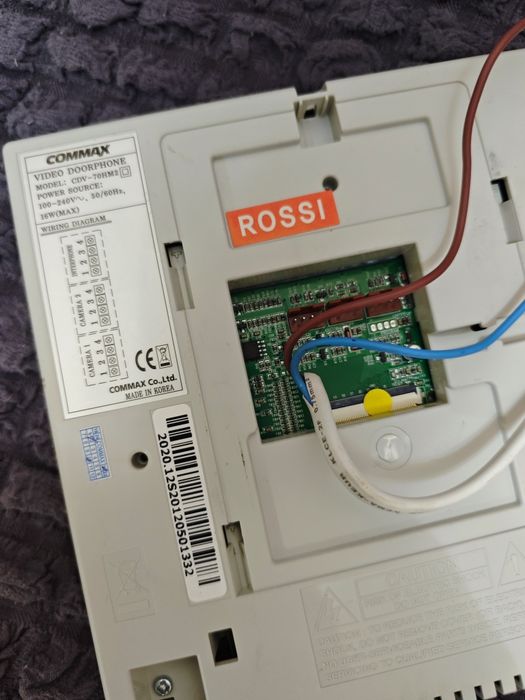 Commax домофон экран