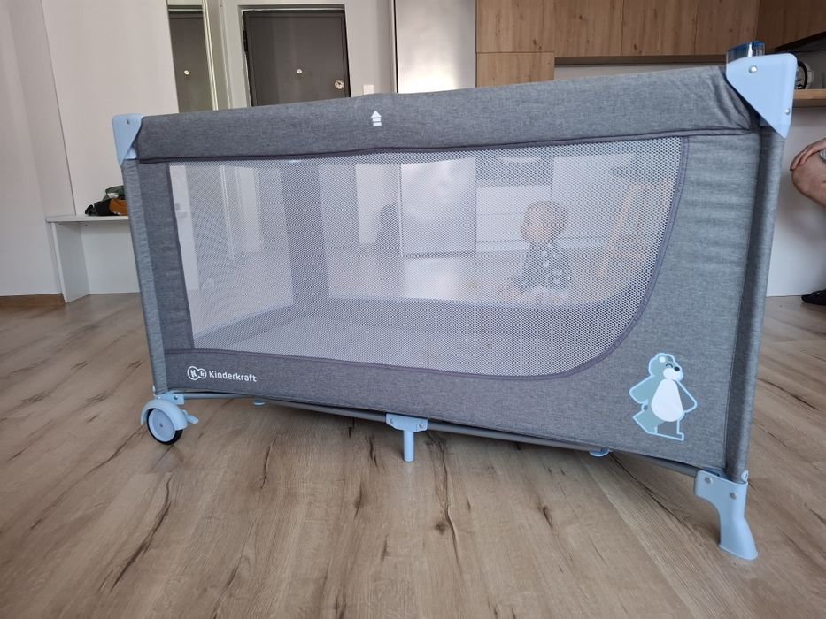 KINDERKRAFT - Patut JOY albastru-gri