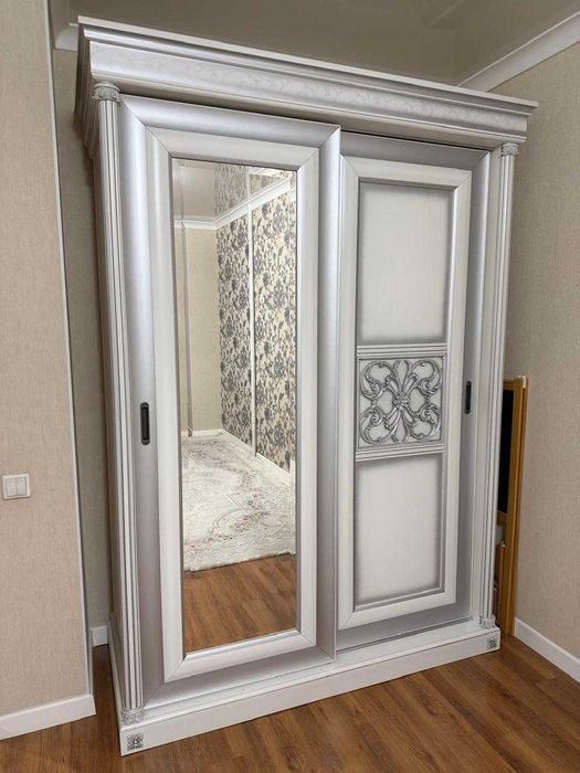 Двухдверный шкаф-купе с зеркалом